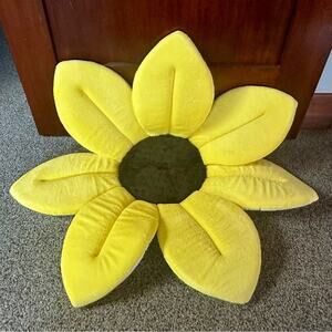 Blooming Bath Sunflower Baby Bath Seat | Plush Sink Insert | Yellow